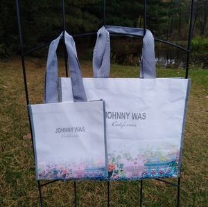 Johnny Was JWLA Reusable Shopping Bags, Set of 2